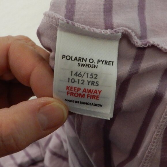 Polarn O Pyret Girl's Organic Cotton Pajamas - Picture 4 of 5
